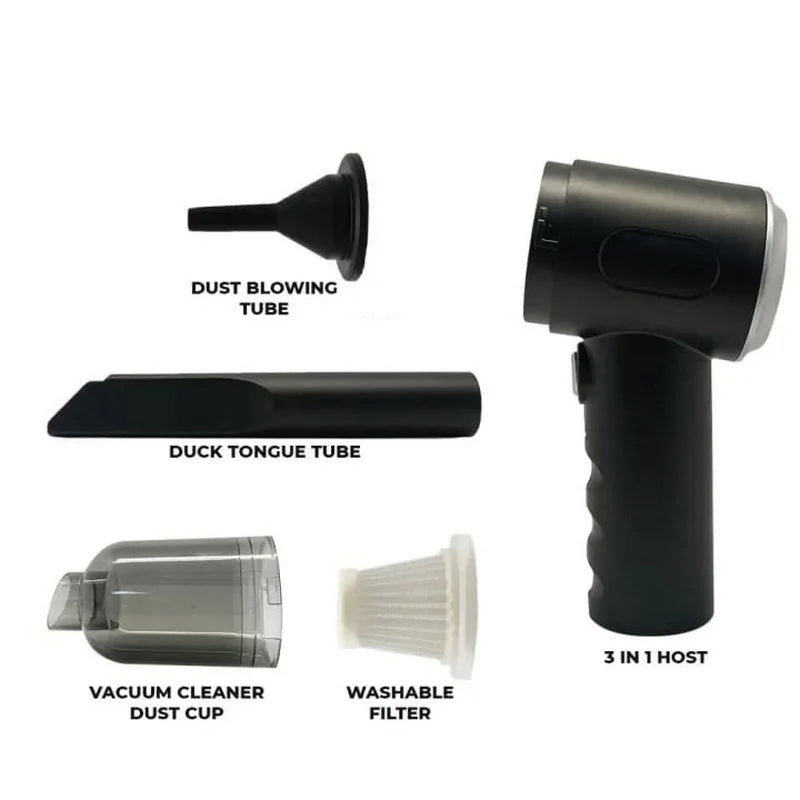 3 in 1 Vacuum Cleaner Rechargeable Dual Mode Cordless Vacuum Cleaner Portable Cleaning Tool