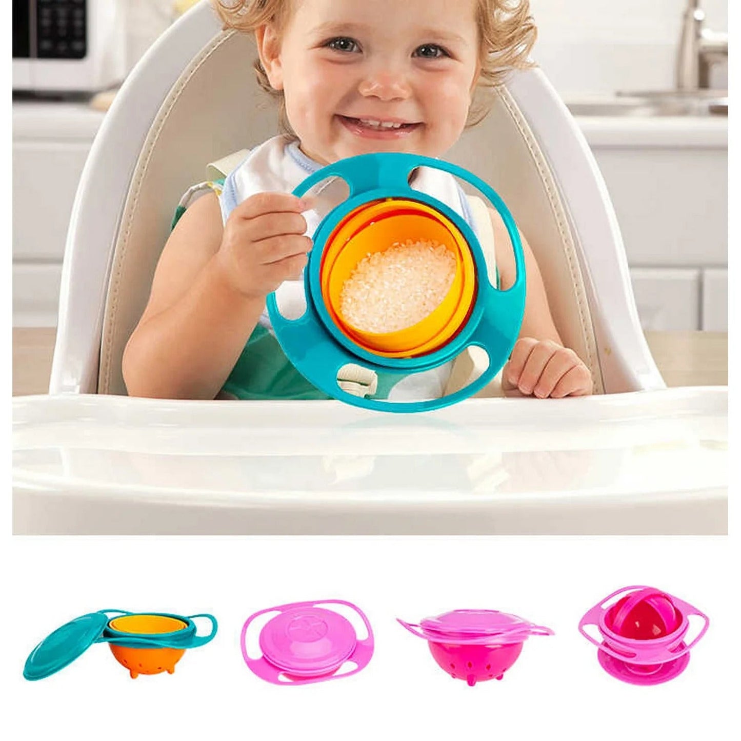 Universal Gyro Bowl Baby Feeding Gyro Bowl Toddler Bowl