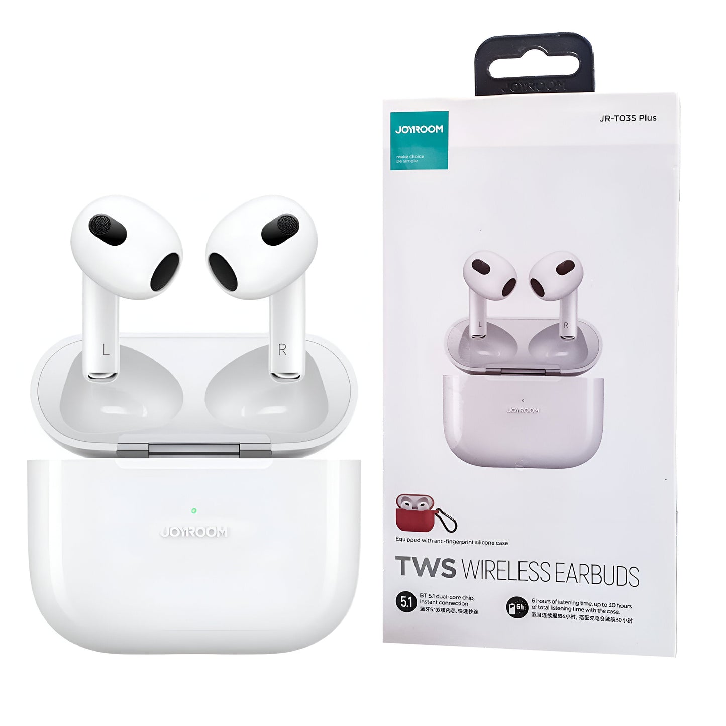 Joyroom JR-T03S Plus 4th Generation High Quality TWS Bluetooth Headset.