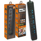 504pu Speed-X Premium Portable Power Strip 5socket+2usb Port+2 TYPE C USB CABEL LENGTH 2M.