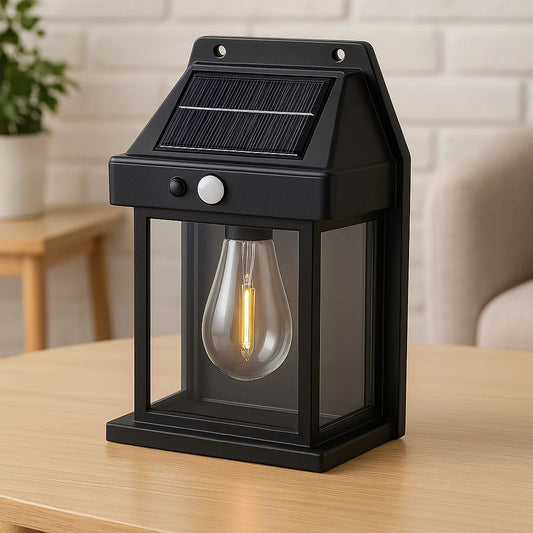 Solar Wall Lamp Single LED Bulb Solar Induction Lamp For Garden, Outdoor, Home, Office