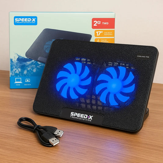 SpeedX N99 Laptop Cooling Pad with 2 USB Ports and Light Cooling Pad