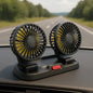 Car Fan Dual Head Usb Car Fan 2 Speeds Adjustable 360 Degree USB Fan for Air Fan Car Accessories Fan