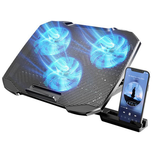 F2 PLUS COOLCOLD GAMING COOLER 3 BIG FANS COOLING PAD FOR 10-15.6.