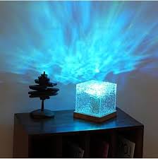 USB 16 in 1 Dynamic Water Pattern Night Light for Indoor Rooms with Remote Control Change Light with 3D Water Wave Effect.
