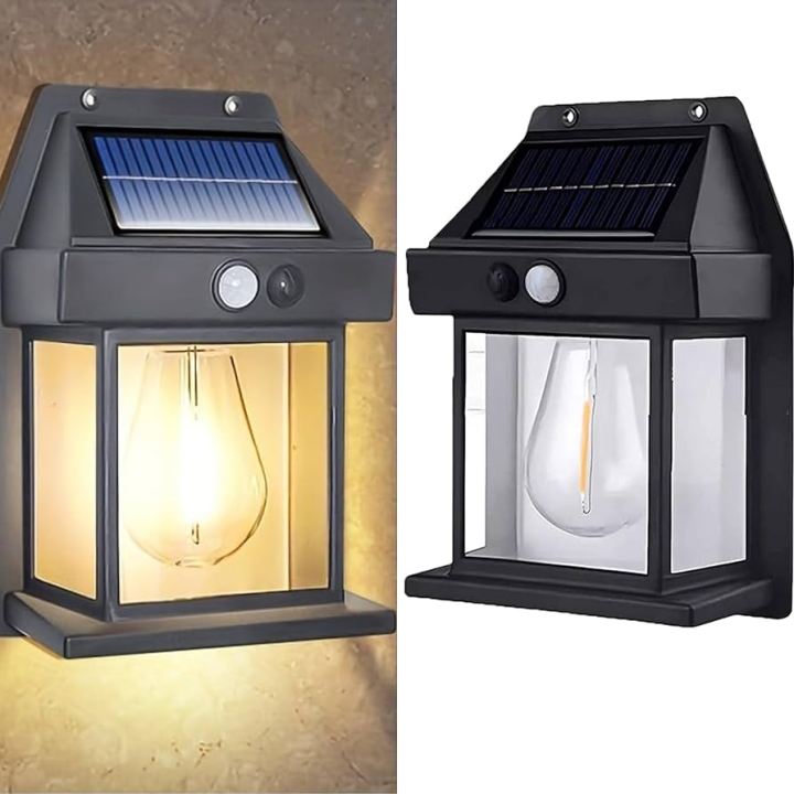 Solar Wall Lamp Single LED Bulb Solar Induction Lamp For Garden, Outdoor, Home, Office