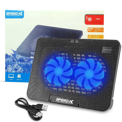 SpeedX N99 Laptop Cooling Pad with 2 USB Ports and Light Cooling Pad