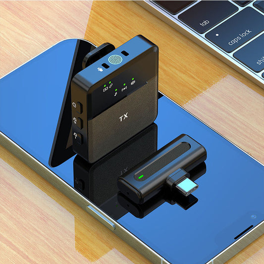 SX8 TYPE-C SINGLE PROFESSIONAL LAVALIER WIRELESS MICROPHONE FOR INTERVIEW, VLOG, LIVE MIC NOISE REDUCTION.
