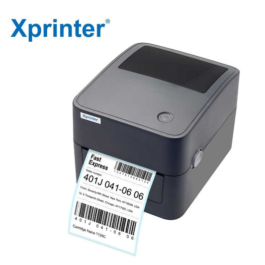 X PRINTER XP-410B 4 INCH THERMAL RECEIPT AND LABEL PRINTER WITH USB INTERFAC,152MM/S PRINTING SPEED BLACK COLOUR.
